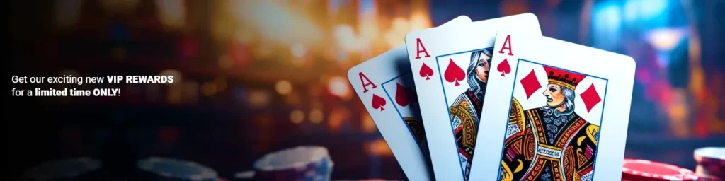 Trois As de cœur et de pique, jeu de cartes pour casino en ligne